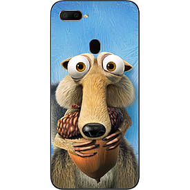 Чохол силіконовий для OPPO A12 з картинкою Білка