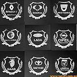 Авто значок Ssang Yong Motors наклейка на машину авто наклейки значки марки машин на кузов бампер скло двері капот крила багажник, фото 5