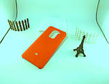 Чохол Silicone Case AAA для Xiaomi Redmi Note 9 червоний, накладка Original Case для Redmi Note 9 з мікрофіброю, фото 4