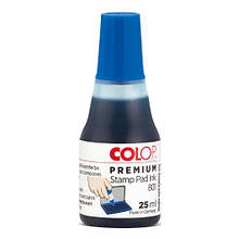Штемпельна фарба синя 25 мл, Colop 801