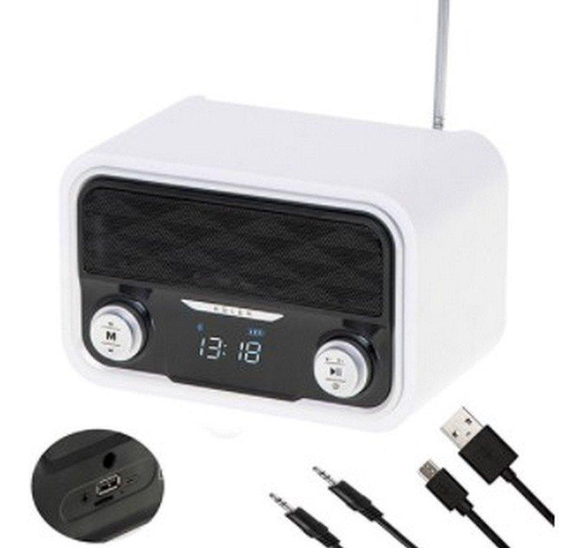 Компактний Bluetooth-радіо Adler AD 1185 з годинником