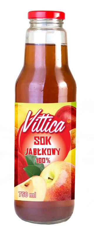 Купить Сок яблочный 100% Vittica Sok Jablkowy Польша 750 мл, цена 28.98 ...