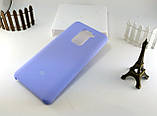 Чохол Silicone Case для Xiaomi Redmi Note 9 фіалка, бампер бузковий, накладка фіолетова з мікрофіброю, фото 6