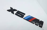 Эмблема надпись X5M черный на крышку багажника