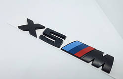 Емблема напис X5M чорний на кришку багажника