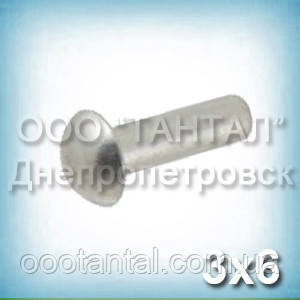 Заклепка Ø3х6 алюмінієва ГОСТ 10299-80, DIN 660 з напівкруглою головкою, фото 1