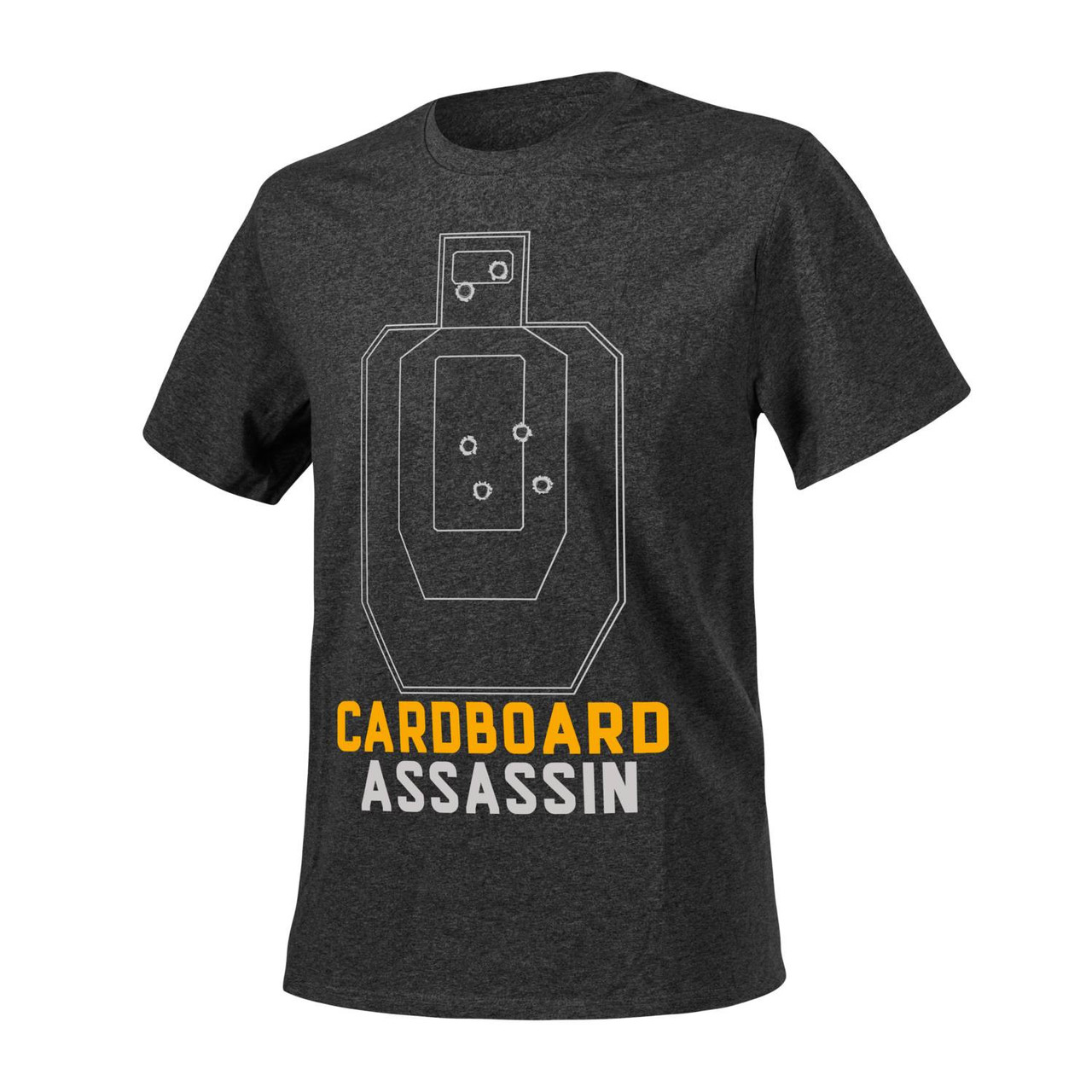 Футболка Helikon-Tex® T-Shirt (Cardboard Assassin) - Black/Grey Melange