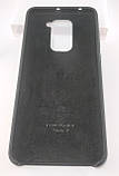 Чохол Silicone Case AAA для Xiaomi Redmi Note 9 чорний, накладка Original Case для Redmi Note 9 з мікрофіброю, фото 5