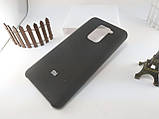 Чохол Silicone Case AAA для Xiaomi Redmi Note 9 чорний, накладка Original Case для Redmi Note 9 з мікрофіброю, фото 8