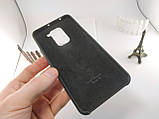 Чохол Silicone Case AAA для Xiaomi Redmi Note 9 чорний, накладка Original Case для Redmi Note 9 з мікрофіброю, фото 3