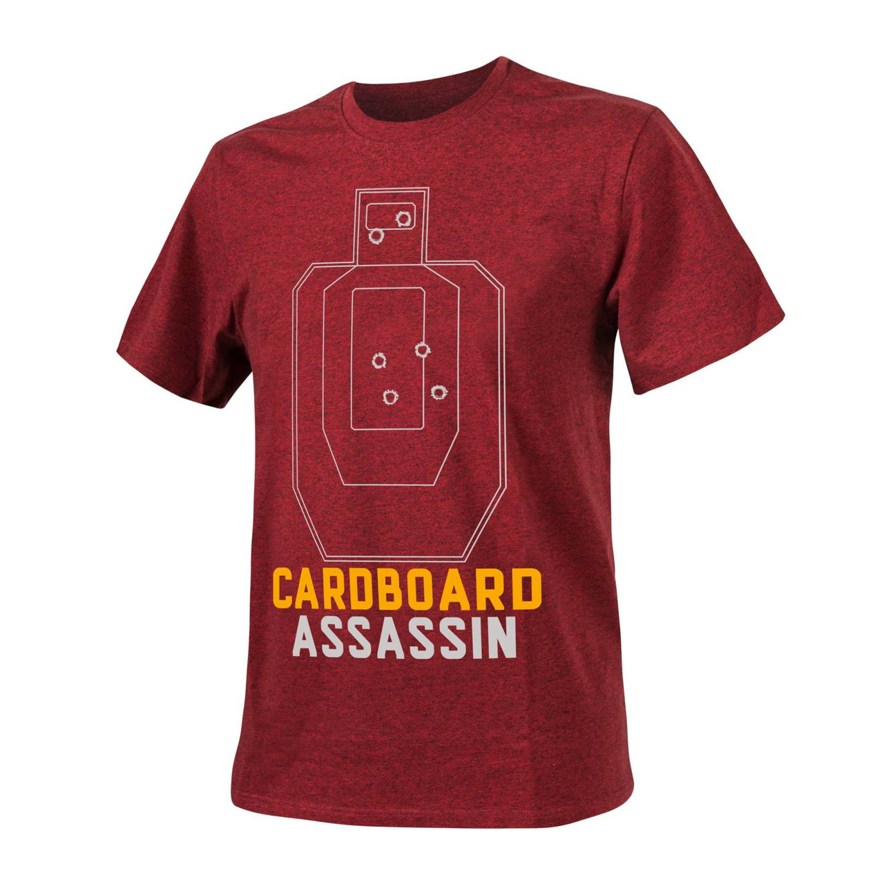 Футболка Helikon-Tex® T-Shirt (Cardboard Assassin) - Red/Black Melange