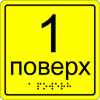 Інформаційні тактильні таблички з шрифтом Брайля