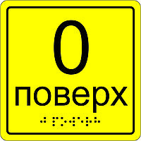 Інформаційні тактильні таблички з шрифтом Брайля на замовлення