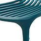 Садові стільці з литого пластика P-06 сині без підлокітників штабельовані, фото 10