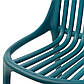 Садові стільці з литого пластика P-06 сині без підлокітників штабельовані, фото 9