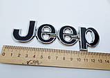 Емблема Jeep чорна з окантовкою, фото 3