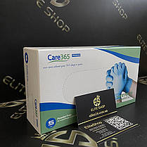 Нітрилові рукавички блакитні Care365  1 пара, фото 3
