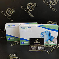 Нітрилові рукавички блакитні Care365  1 пара, фото 5