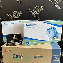 Нітрилові рукавички блакитні Care365  1 пара, фото 4