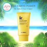 Легкий сонцезахисний крем  The Saem Eco Earth Power Light Sun Cream SPF50 + PA +++, 50g, фото 8