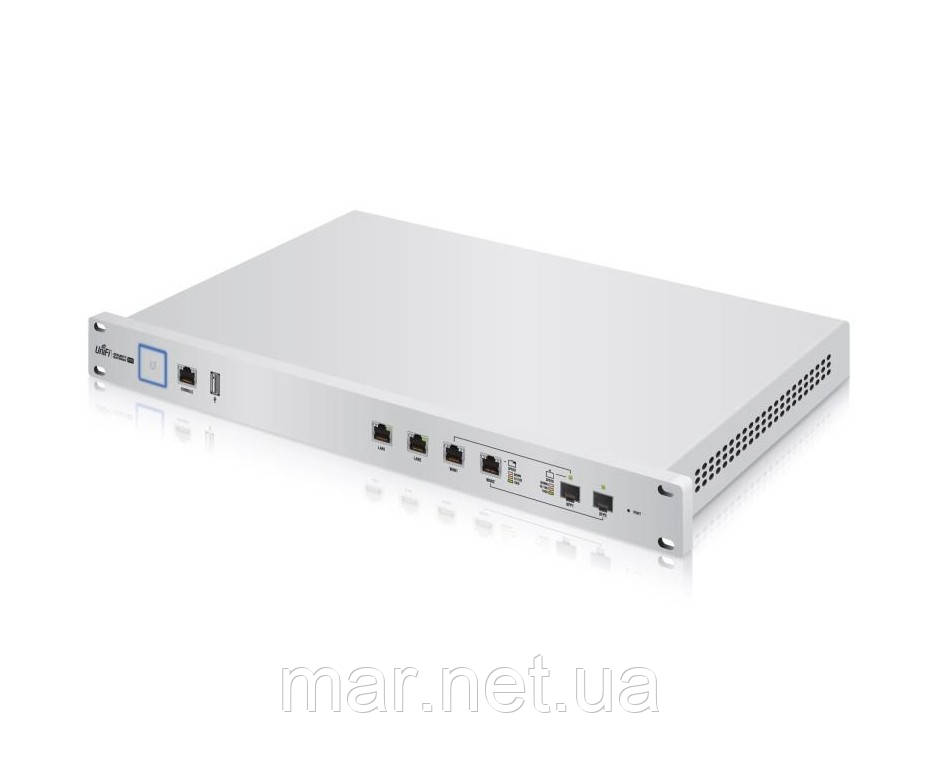 Маршрутизатор Ubiquiti UniFi Security Gateway Pro USG-PRO-4 (Dual-Core MIPS64, 1 GHz, 2 GB DDR3 RAM, 4 GB FLAS