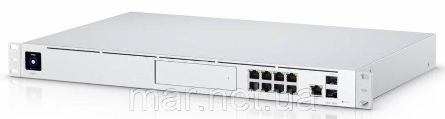 Маршрутизатор Ubiquiti UniFi Dream Machine Pro ((8) 10/100/1000Mbps, (2) 1G/10Gbps, Bluetooth)