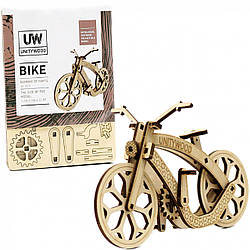 Дерев'яний конструктор сувенір колекційна модель «Unitywood» велосипед, 40 деталей (4820249160015)