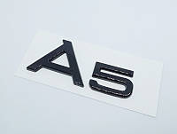Емблема-шильдик A5 чорна на кришку багажника AUDI