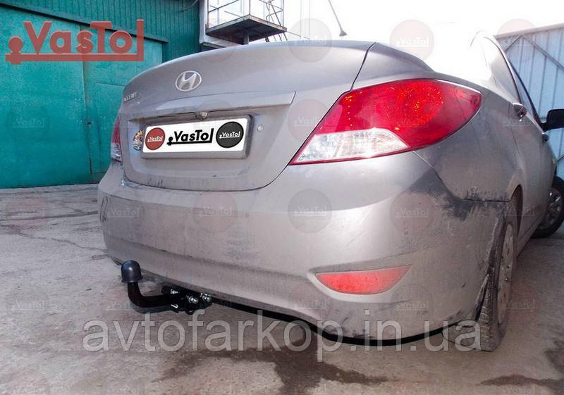 Фаркоп Hyundai Accent (sedan 2018-2020)(фаркоп Хендай Акцент) VasTol
