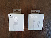 Быстрая зарядка iPhone 20W USB-C Швидка Айфон 11 12 18W Pro адаптер питания lightning Type-C Оригинал Apple