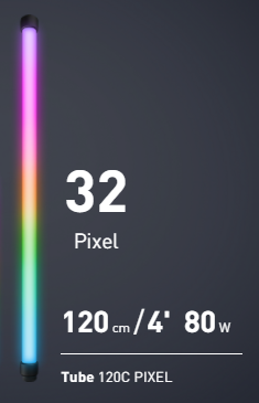 Світлодіодна трубка Vibesta RGBW Multi-Color Peragos Tube LED 120C Pixel 120 см (32 Pixel) (15051112)