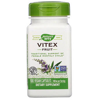 Вітекс 400 мг Nature's Way Vitex для підтримки жіночого здоров'я 100 веганських капсул