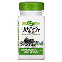 Скорлупа черного ореха 500 мг Nature's Way Black Walnut Hulls 100 веганских капсул