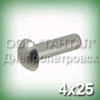 Заклепка Ø4х8 сталева ГОСТ 10299-80 (DIN 660, ISO 1051) з напівкруглою головкою оцинкована
