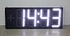Великий яскравий світлодіодний годинник 1100х400 мм, фото 4