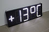 Великий яскравий світлодіодний годинник 1100х400 мм, фото 3