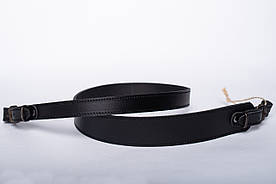 Ремінь на рушницю трапеція шкіра чорний