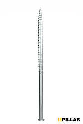 Геошуруп оцинкований PILLAR (паля гвинтова многовитковая) діаметром 108 мм, довжиною 4 метри