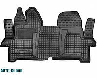 Коврики в салон для Ford Transit '13- резиновые, черные (AVTO-Gumm) 1+2