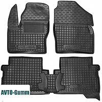 Коврики в салон для Ford Kuga '13-19 резиновые, черные (AVTO-Gumm)