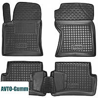 Коврики в салон для Ford Focus I '99-04 резиновые, черные (AVTO-Gumm)