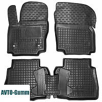 Коврики в салон для Ford Mondeo '07-14 резиновые, черные (AVTO-Gumm)