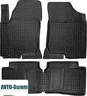 Коврики в салон для Hyundai i30 FD '07-12 резиновые, черные (AVTO-Gumm)