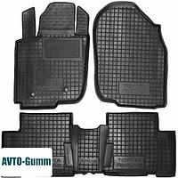 Коврики в салон для Toyota RAV4 '06-12 резиновые, черные (AVTO-Gumm)