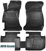 Коврики в салон для Subaru XV '11-16 резиновые, черные (AVTO-Gumm)