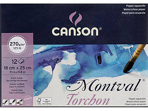 Склейка Montval Torchon (18*25 см) 270gm 12 л Canson