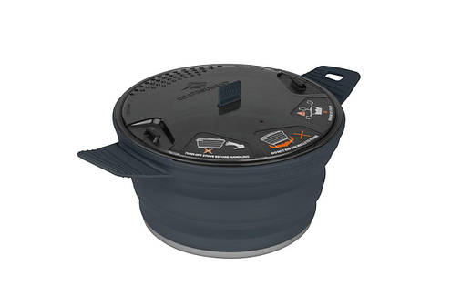 Кастрюля складана Sea To Summit X-Pot 2.8 L Charcoal, фото 2
