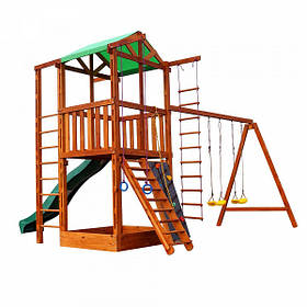 Майданчик дерев'яний Babyland-6 ігровий дитячий комплекс для вулиці