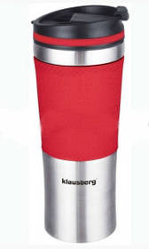 Термокружка Klausberg KB-7150 480мл Сріблясто-Червонаalleg Качество
