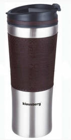 Термокружка Klausberg KB-7150 480мл Сріблясто-Коричневаalleg Качество